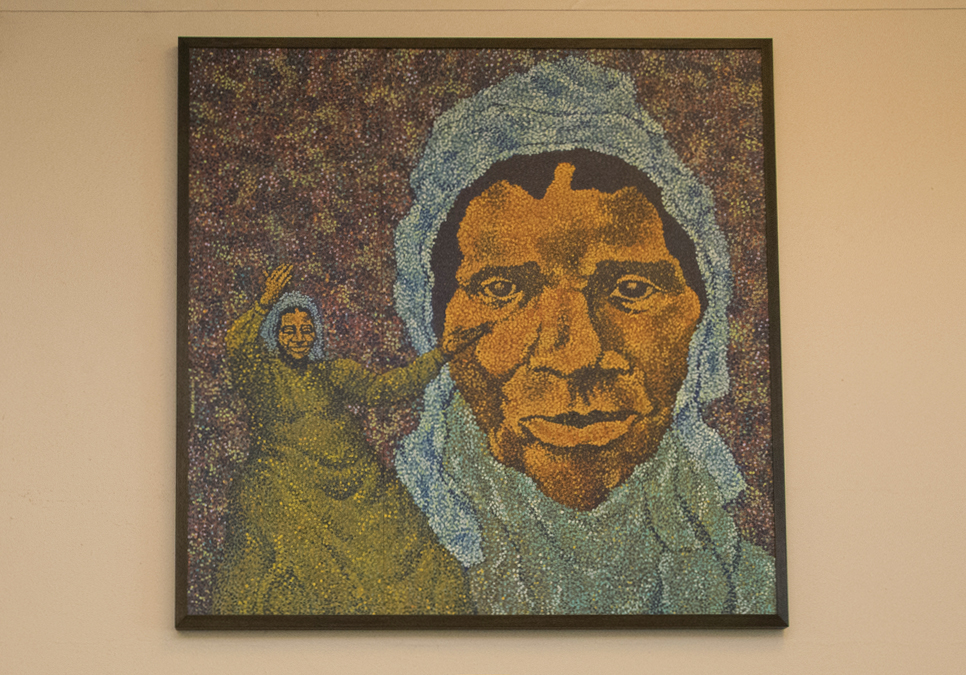 Artwork by Eddie Ray Walker at the Douglass-Truth Branch