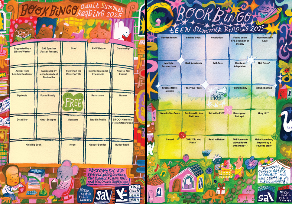 2025 Book Bingo card